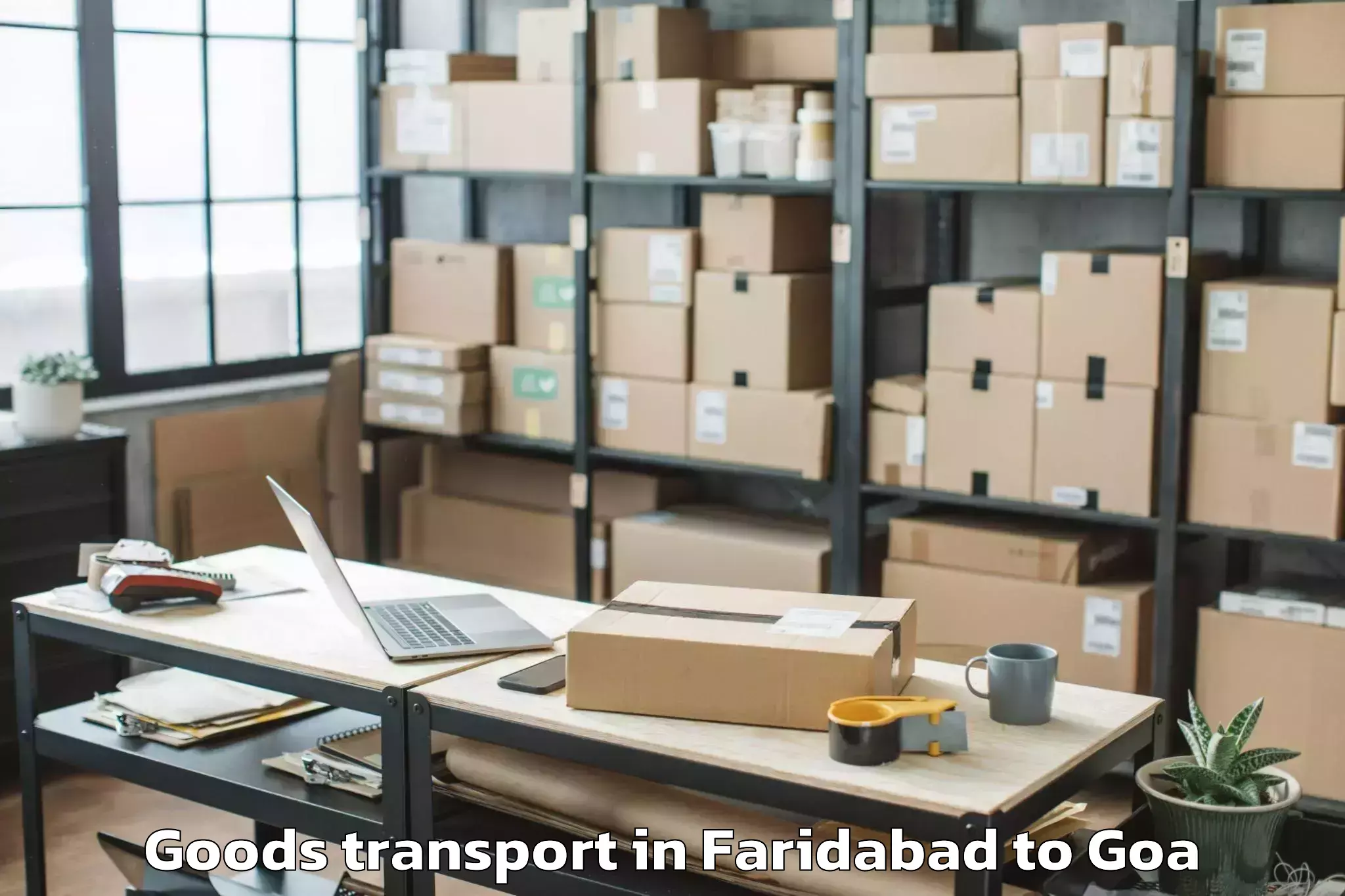 Leading Faridabad to Dicholi Goods Transport Provider